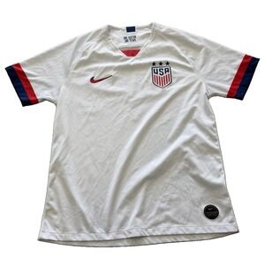 Nike USA Soccer National Team Jersey White Red Blue One Nation One Team L